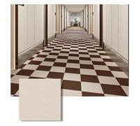 BMKGODN Piastrelle for moquette for autoadesive antiscivolo for fai da te for uso ripetuto for arredamento domestico(12 * 12in Khaki,9pcs)