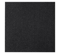 BMKGODN Piastrelle for moquette for pavimenti autoadesive lavabili Antiscivolo Arredamento for la casa Tappeti for residenziali senza giunture Aspetto for pavimenti-12x12 pollici(Black,18pcs)