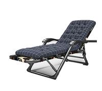 BMKGODN Sedia pieghevole, Chaise longue pieghevole portatile, con cuscino morbido staccabile, sedia a sdraio imbottita for patio altezza regolabile(Camouflage 02,With C mattress)