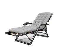 BMKGODN Sedia pieghevole, Chaise longue pieghevole portatile, con cuscino morbido staccabile, sedia a sdraio imbottita for patio altezza regolabile(Camouflage 02,With B mattress)