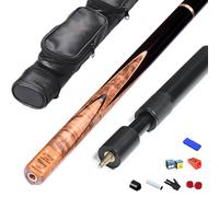 BMKGODN Stecca da Biliardo 3/4 Divisa Nera 8 Stecca Cinese Snooker 10 mm con Scatola