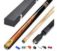 BMKGODN Stecca da Biliardo 3/4 in Stile Cinese Nera 8 Stecca 10 mm con Scatola