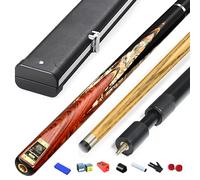 BMKGODN Stecca da Biliardo 3/4 Snooker Cinese Nera Otto Stecca Tavolo Professionale 10 mm con Scatola
