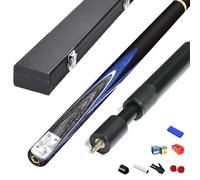 BMKGODN Stecca da Biliardo 3/4, Stecca Cinese Nera migliorata, 9,5 mm a 10