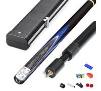 BMKGODN Stecca da Biliardo 3/4, Stecca Cinese Nera migliorata, 9,5 mm a 10