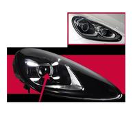 BMKUUOSJ Parti del faro anteriore dell'auto compatibili for Cayenne 2011-2018 Styling Dinamico Lente for indicatori di direzione Accessori automobilistici Montaggio 2 PCS(For 2015-2018,LHD)