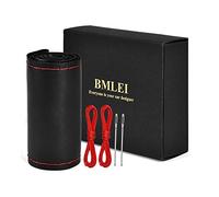 BMLEI Coprivolante con strato superiore in vera pelle e design antiscivolo, imbottitura morbida, traspirante, universale, 38,1 cm