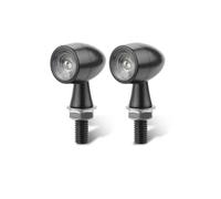 BMLGPGBCDW Luce Svolta Moto Per CB500X CBR500R CBR650F CRF250L | Luce degli indicatori direzione Indicatore Luminoso A Proiettile 12V Illuminazione Laterale M8(2x Black Red)