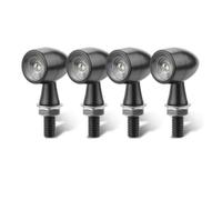 BMLGPGBCDW Luce Svolta Moto Per CB500X CBR500R CBR650F CRF250L | Luce degli indicatori direzione Indicatore Luminoso A Proiettile 12V Illuminazione Laterale M8(4x Black Yellow)