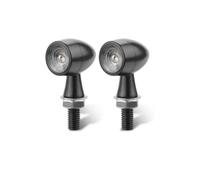 BMLGPGBCDW Luce Svolta Moto Per CB500X CBR500R CBR650F CRF250L | Luce degli indicatori direzione Indicatore Luminoso A Proiettile 12V Illuminazione Laterale M8(2x Black White)