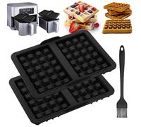 Bmliingchau Stampo per waffle belga in silicone, compatibile con ninja AF300EU, AF400EU, AF451EU, SL400EU, AF500DE, accessorio per cialde belghe, cialde belghe, accessori