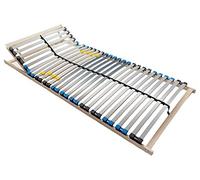BMM Standard rete a doghe da 100x200 cm con 28 doghe, regolazione della testata, Certificato da TÜV, 7 Zone, montaggio fai-da-te, compatibile con tutti i tipi di materassi, altezza di 10 cm.
