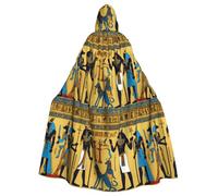 bmnaswt Antico Egitto Tribe Series Stampa Halloween Adulto Mantello con Cappuccio Unisex Accappatoio Mantello Lungo Mantello Per Cosplay/Party