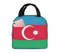 bmnaswt Borsa termica per il pranzo con stampa bandiera dell'Azerbaigian, per donne e uomini, riutilizzabile, per picnic e lavoro