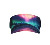 bmnaswt Cappellino parasole per adulti con stampa Dark Northern Lights, regolabile, per sport, golf, corsa, per tutte le stagioni, colore nero