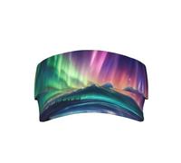 bmnaswt Cappellino parasole per adulti con stampa Dark Northern Lights, regolabile, per sport, golf, corsa, per tutte le stagioni, colore nero