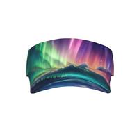bmnaswt Cappellino parasole per adulti con stampa Dark Northern Lights, regolabile, per sport, golf, corsa, per tutte le stagioni, colore nero