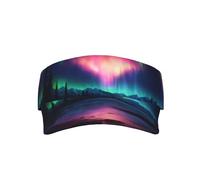 bmnaswt Cappellino parasole per adulti con stampa Dark Northern Lights, regolabile, per sport, golf, corsa, per tutte le stagioni, colore nero