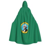 bmnaswt Mantello con cappuccio con stampa bandiera Washington per adulti, ideale per cosplay, feste e altro ancora