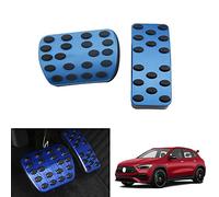 Bmolpt Compatibile con Mercedes-Benz GLA GLB CLA 2019-2022 in lega di alluminio Copri pedali acceleratore a gas, pastiglie pedale freno antiscivolo senza perforazione 2 pezzi/set(blu)