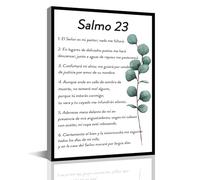 Bmotaso Salmo 23 En Español Para Pared Bibbia Verse Wall Art Scripture Biblical Salm 23 Quadro su tela Preghiera Cristiana Camera Ufficio Soggiorno Home Decor Regali Cornice Pronto da Appendere 20,3 x