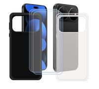 BMPNLSZ 2 Custodia per Huawei Nova 16 Pro+3 Pellicola schermo | Morbido TPU Silicone Case Gel Cover + Pellicola Protettiva in Vetro Temperato per Huawei Nova 16 Pro (6,84")