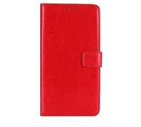 BMPNLSZ Cover Flip per Doogee Blade GT Play, Pieghevole Portafoglio Custodia in pelle Borsa Smart Bumper Case Slot per schede Chiusura Copertura Antiurto Protettiva per (6,72") - rosso-HZFM