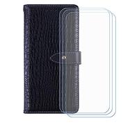 BMPNLSZ Cover Flip per Onyx Boox P6 Pro + [3 Pezzi] Vetro Temperato, HD Pellicola proteggi schermo - Pieghevole Portafoglio Custodia in pelle Borsa Slot Copertura (6,13") - Nero-HZEY