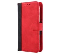 BMPNLSZ Cover Flip per SAIET STS502, Pieghevole Portafoglio Custodia in pelle Borsa Smart Bumper Case Slot per schede Chiusura Copertura Antiurto Protettiva per (5,0") - rosso-XHDFG