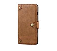BMPNLSZ Cover Flip per Unihertz Titan 2, Pieghevole Portafoglio Custodia in pelle Borsa Smart Bumper Case Slot per schede Chiusura Copertura Antiurto Protettiva per (4,5") - Marrone-HZLD