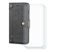 BMPNLSZ Cover per Cubot KingKong ES 5 + 3 Vetro Temperato - Nero-HZLD