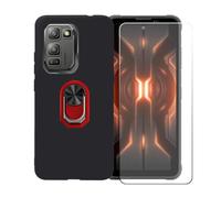 BMPNLSZ Custodia + 2 Vetro per Blackview Fort 5 + Anello Rosso