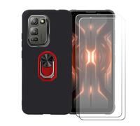 BMPNLSZ Custodia + 2 Vetro per Blackview Fort 5 + Anello Rosso