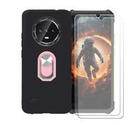 BMPNLSZ Custodia + 2 Vetro per Cubot KingKong ES Pro + Anello Rosa