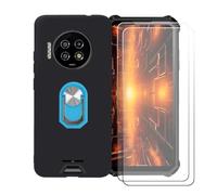 BMPNLSZ Custodia + 2 Vetro per Energizer Hard Case P28K + Anello Blu