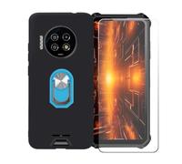 BMPNLSZ Custodia + 2 Vetro per Energizer Hard Case P28K + Anello Blu