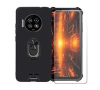 BMPNLSZ Custodia + 2 Vetro per Energizer Hard Case P28K + Anello Nero