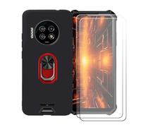 BMPNLSZ Custodia + 2 Vetro per Energizer Hard Case P28K + Anello Rosso