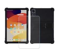 BMPNLSZ Custodia per Aiwa Tab AS11L-2, Silicone Case Sottile Cover TPU Caso Morbido Copertura + Pellicola Protettiva in Vetro Temperato (10,95") - Nero