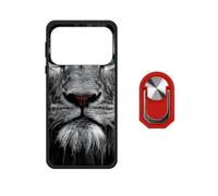 BMPNLSZ Custodia per Blackview Wave 7C (6,56"), Caso Backcover Protezione Silicone Shell Case Protettivo Copertura Cove + Anello Girevole 360 Gradi Della Staffa Rosso - WZ13