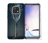 BMPNLSZ Custodia per Cubot KingKong ES 3, Morbido TPU Silicone Case Gel Sottile Cover + Pellicola Protettiva in Vetro Temperato per Cubot KingKong ES 3 - BST18