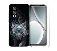 BMPNLSZ Custodia per Doogee Blade 10 Power, Morbido TPU Silicone Case Gel Sottile Cover + Pellicola Protettiva in Vetro Temperato per Doogee Blade 10 Power - BST13