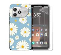 BMPNLSZ Custodia per Doogee Blade 20 Plus+Pellicola Protettiva-BST20 | Morbido Silicone Case Gel Cover + Pellicola Protettiva in Vetro Temperato per Doogee Blade 20 Plus(6,6")