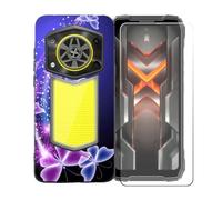 BMPNLSZ Custodia per Doogee Blade 20X+Pellicola Protettiva-BST7 | Morbido Silicone Case Gel Cover + Pellicola Protettiva in Vetro Temperato per Doogee Blade 20X(6,6")