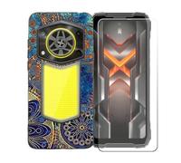 BMPNLSZ Custodia per Doogee Blade 20X+Pellicola Protettiva-LLM11 | Antiurto Cover Custodia di Protezione + Pellicola antigraffio Facile da applicare Vetro temperato (6,6")