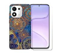 BMPNLSZ Custodia per Doogee S200E+Pellicola Protettiva-BST10 | Morbido Silicone Case Gel Cover + Pellicola Protettiva in Vetro Temperato per Doogee S200E(6,72")