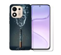 BMPNLSZ Custodia per Doogee S200E VIP+Pellicola Protettiva-BST18 | Morbido Silicone Case Gel Cover + Pellicola Protettiva in Vetro Temperato per Doogee S200E VIP(6,72")