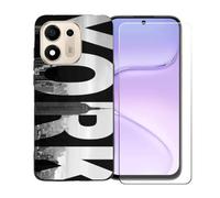 BMPNLSZ Custodia per Doogee S200E VIP+Pellicola Protettiva-BST5 | Morbido Silicone Case Gel Cover + Pellicola Protettiva in Vetro Temperato per Doogee S200E VIP(6,72")