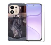 BMPNLSZ Custodia per Doogee S200E VIP+Pellicola Protettiva-BST8 | Morbido Silicone Case Gel Cover + Pellicola Protettiva in Vetro Temperato per Doogee S200E VIP(6,72")