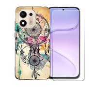 BMPNLSZ Custodia per Doogee S200E VIP+Pellicola Protettiva-LLM10 | Antiurto Cover Custodia di Protezione + Pellicola antigraffio Facile da applicare Vetro temperato (6,72")